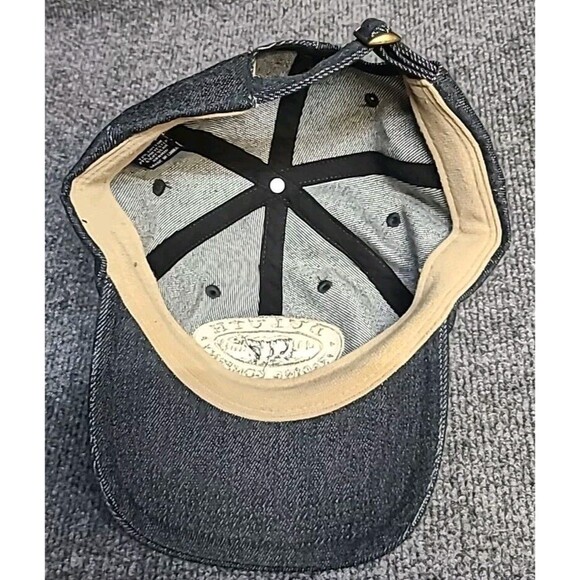 NWOT Duluth Trading Company Baseball Cap Hat Embroidered Logo Strap Denim M/L - Picture 5 of 5